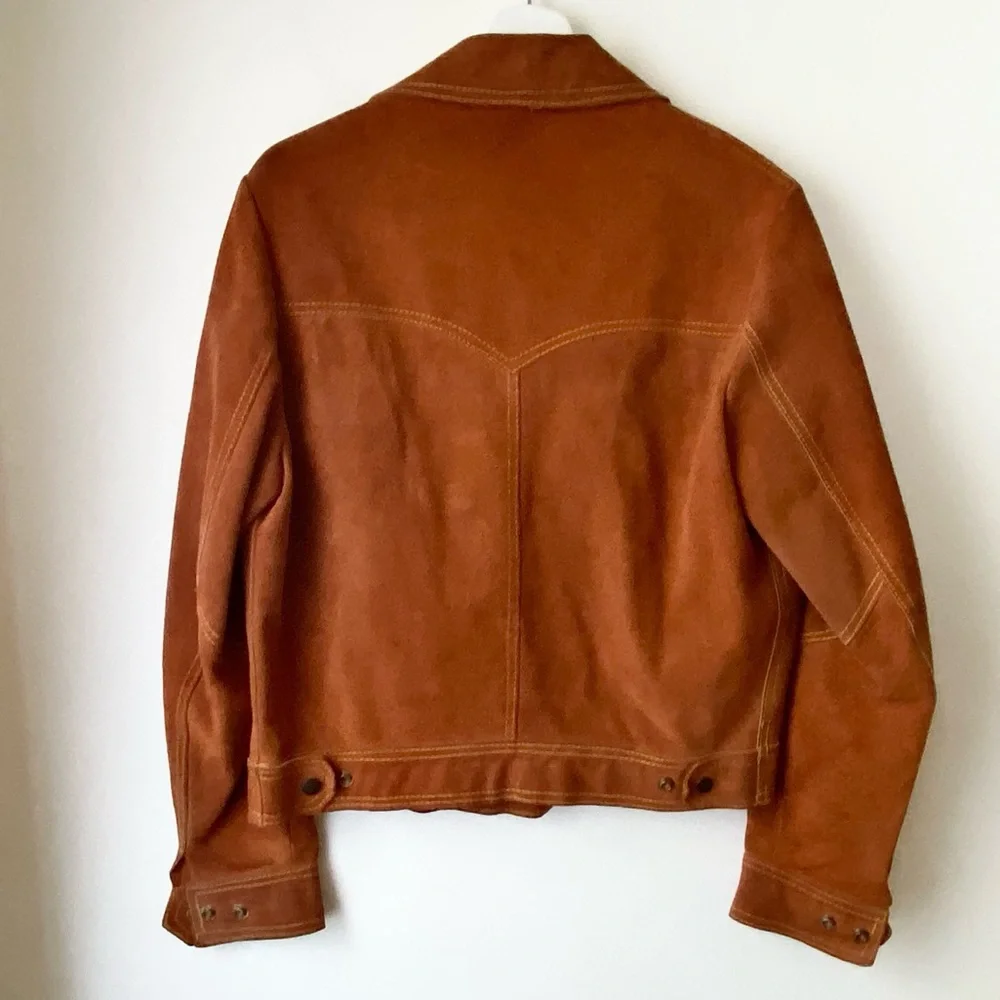 Boxy Brown suede jacket - Picture 12 of 15